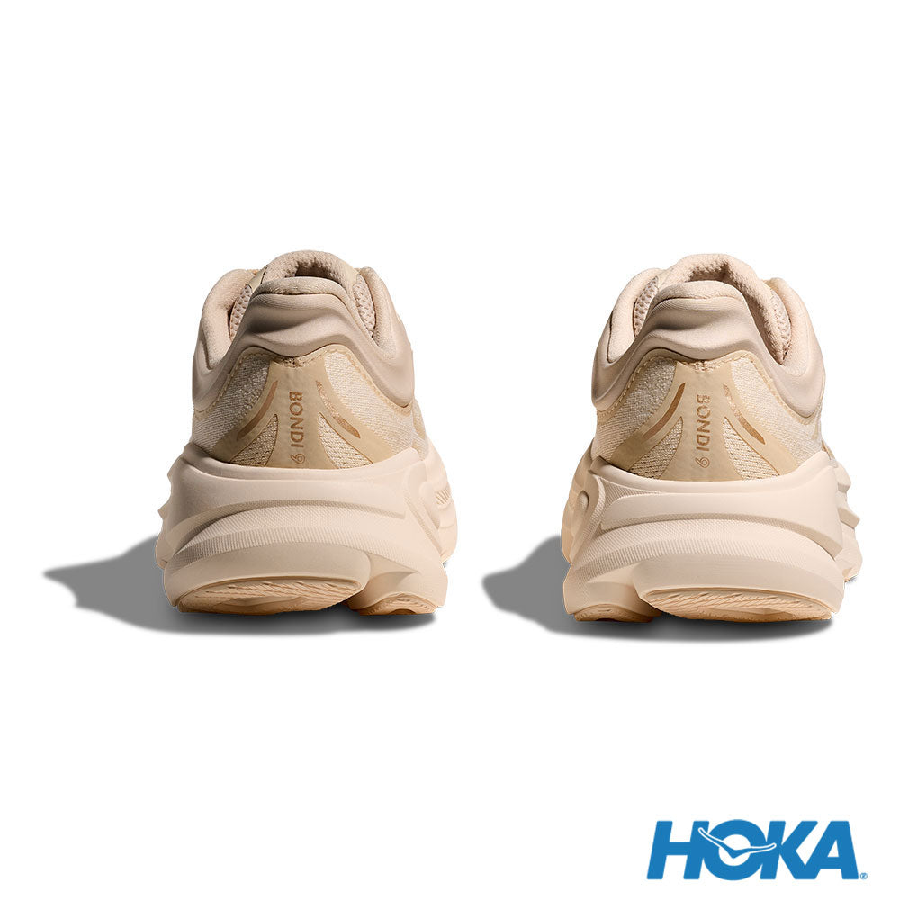 HOKA Bondi 9 女 寬楦 路跑鞋 香草白/樺木 1162014VCH