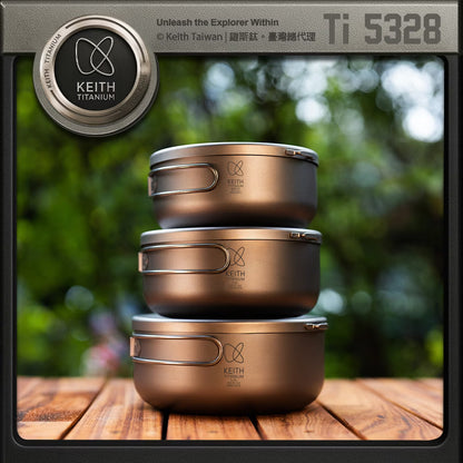 Keith 鈦單層便當盒 1000ml Ti5328