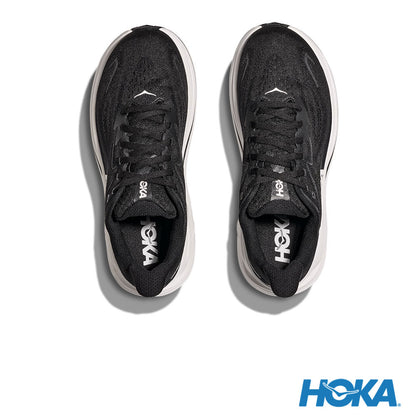 HOKA 男 Clifton 10 寬楦 路跑鞋 黑/白 1162032BWHT