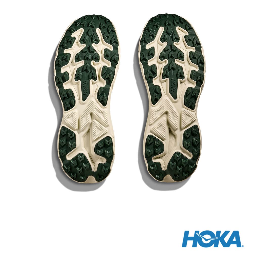 HOKA Challenger 8 男 寬楦 越野鞋 翡翠綠/松露鹽白 1168718JDT