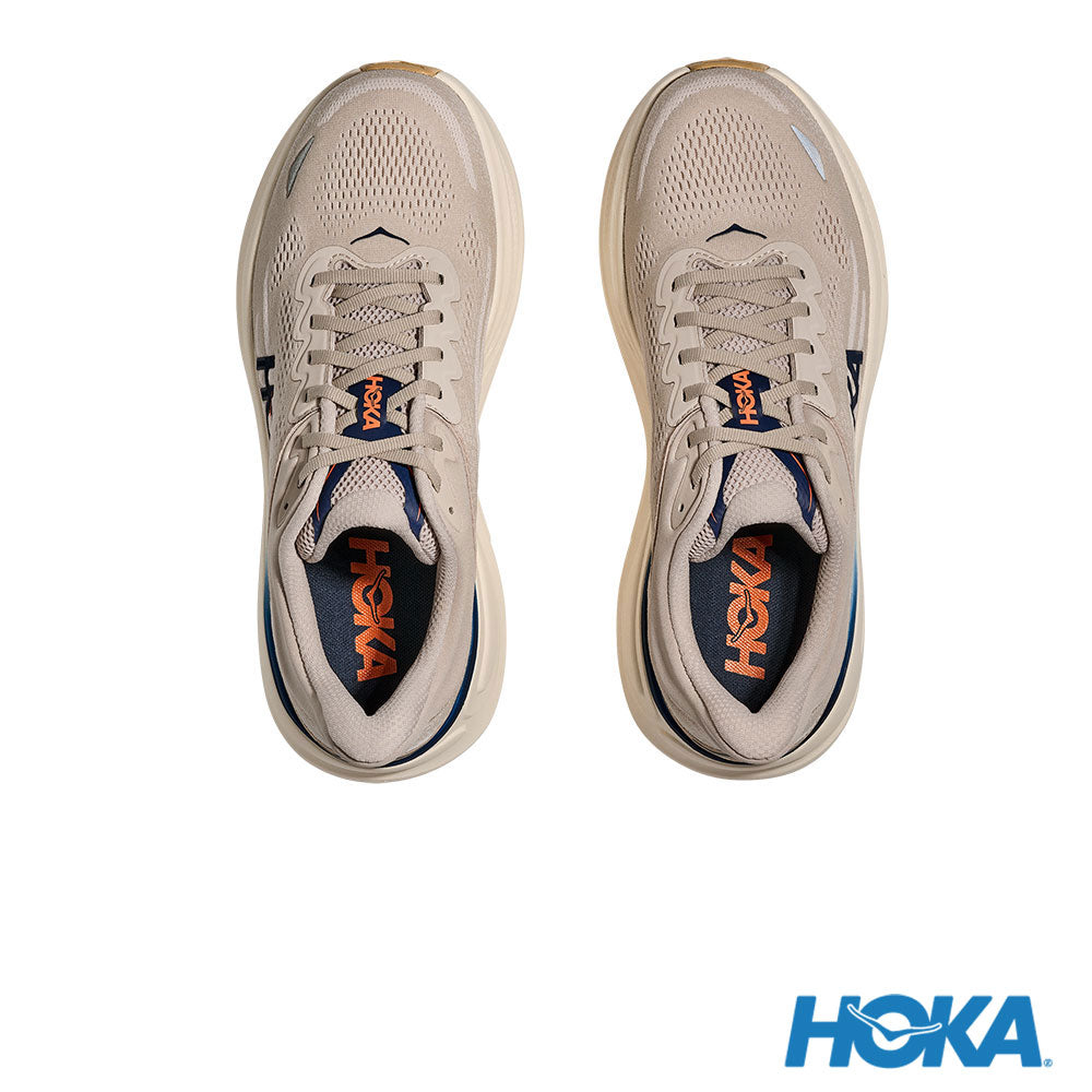 HOKA Bondi 9 男 寬楦 路跑鞋 泥灰/淺灰 1162013SCCG