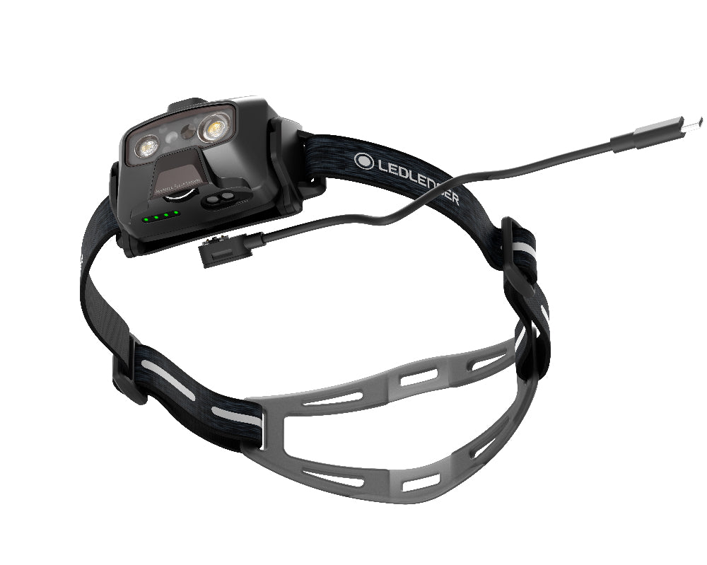 LED LENSER HF6R Signature 1000流明充電式頭燈 含RGB三色戰術小燈