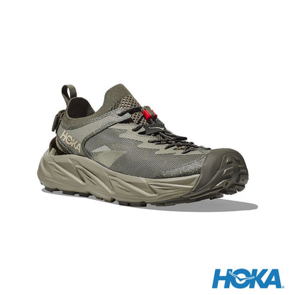 HOKA 男 Hopara 2 健行涼鞋 灰綠/燕麥奶色 HO1147650BYT