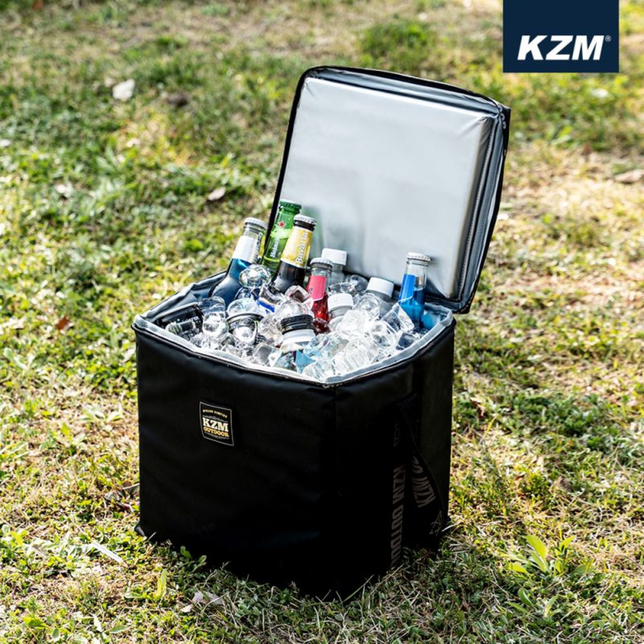 KAZMI KZM 素面個性保冷袋 15L 黑色 K20T3K007