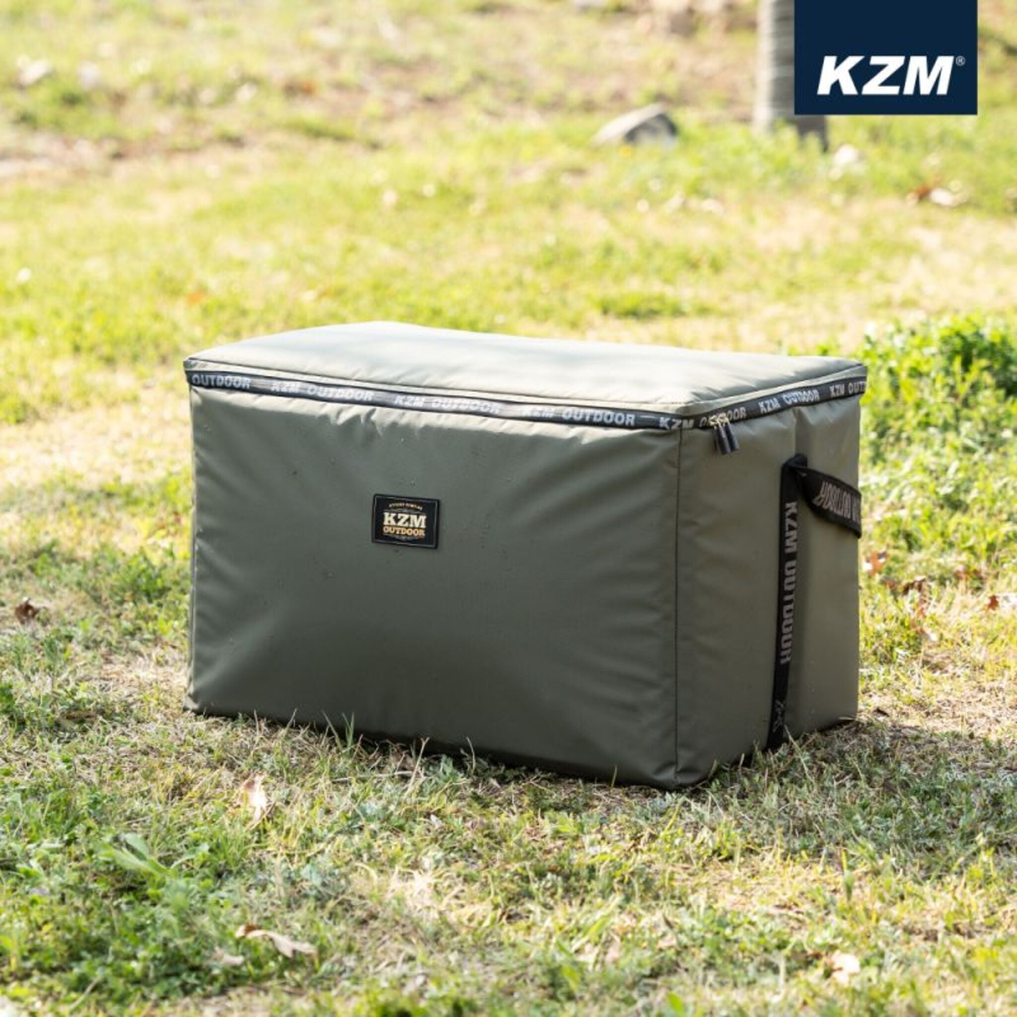 KZM 素面個性保冷袋 45L 軍綠色 K20T3K008