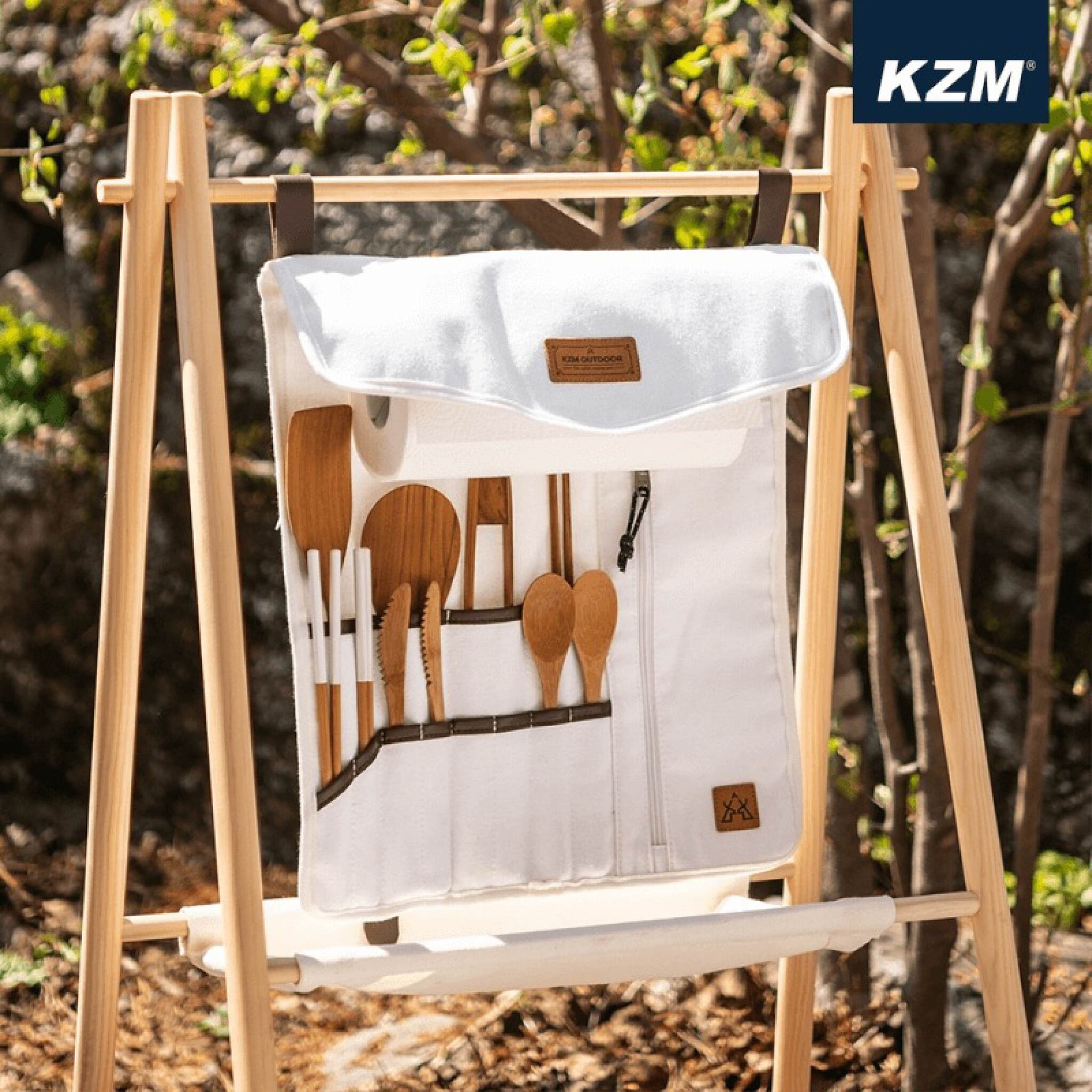 【KZM】KAZMI 風格廚具置物袋 雪白 K21T3K02WH