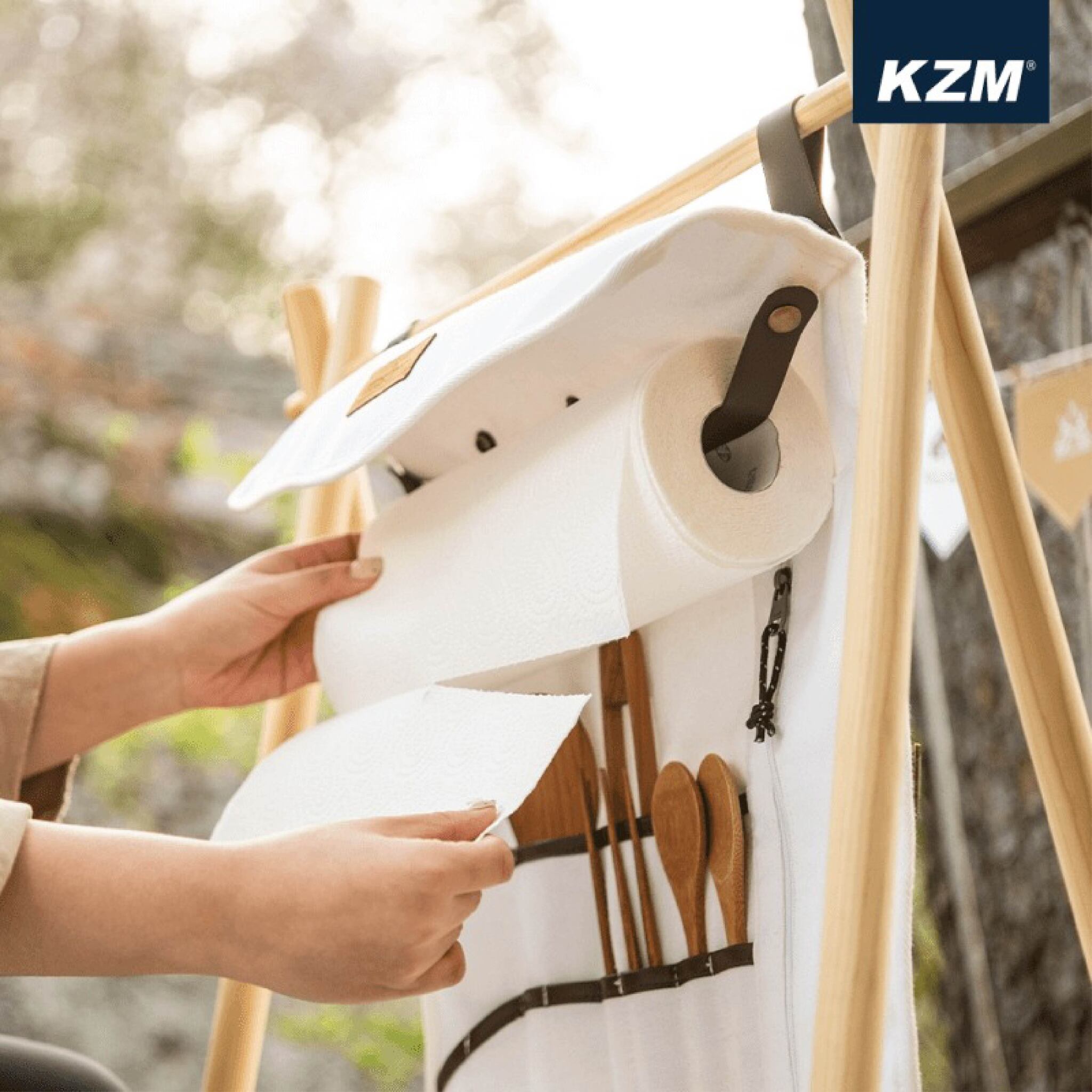 【KZM】KAZMI 風格廚具置物袋 雪白 K21T3K02WH