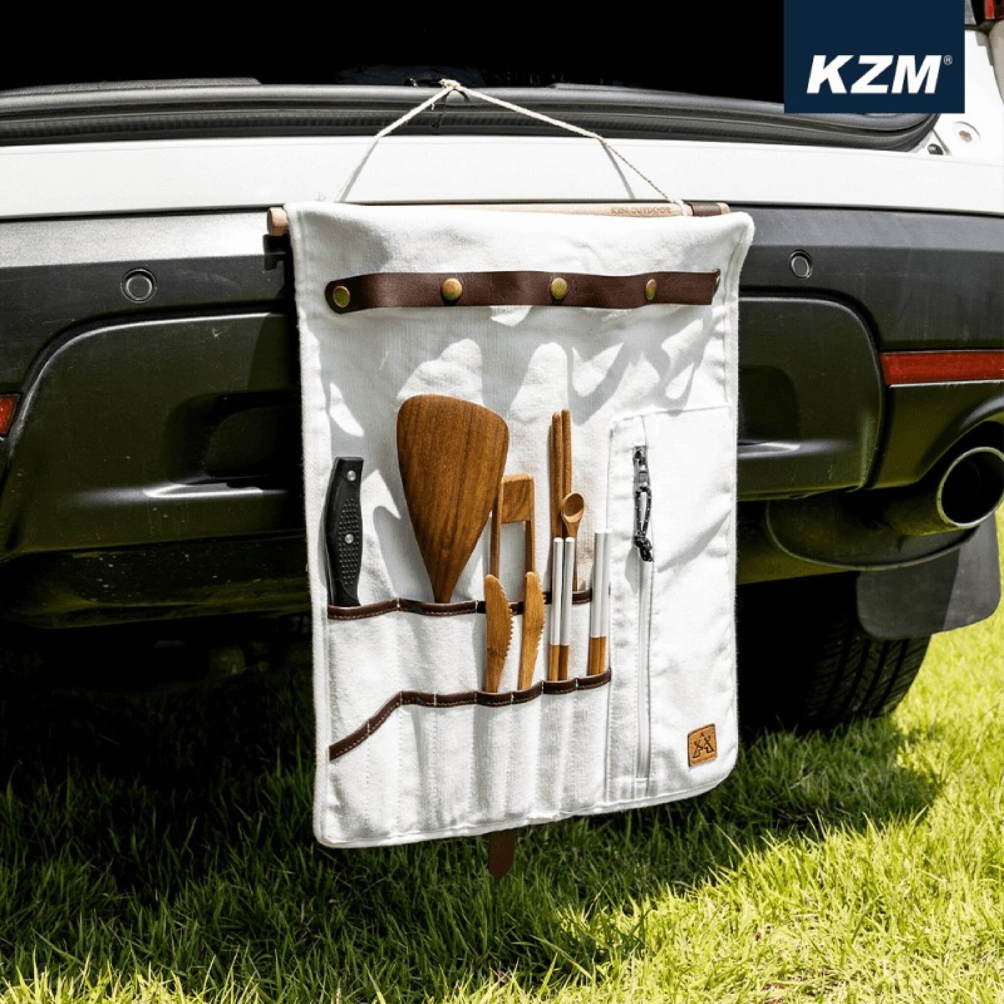 【KZM】KAZMI 風格廚具置物袋 雪白 K21T3K02WH