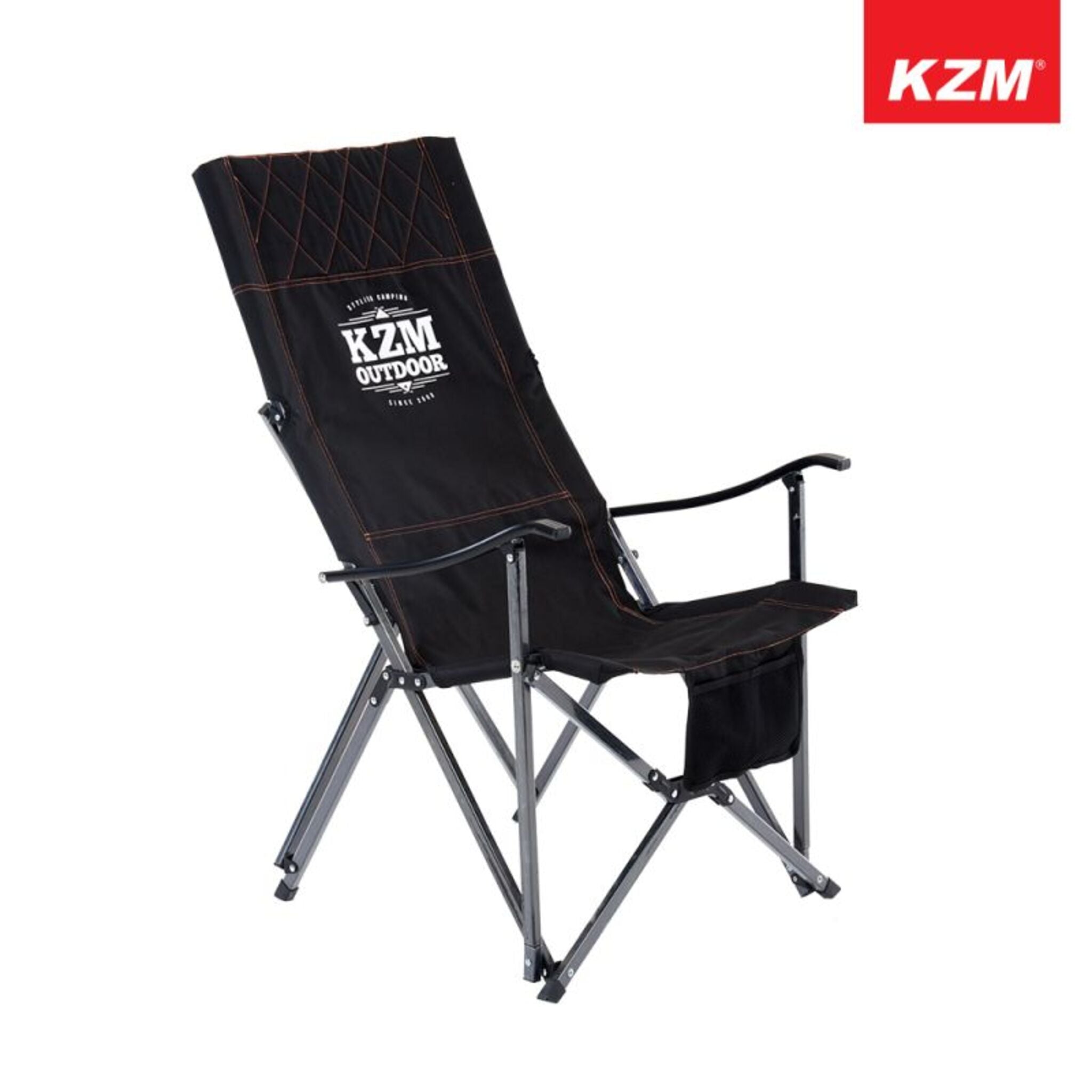 KAZMI KZM 極簡時尚豪華休閒折疊椅 (經典黑) K9T3C004