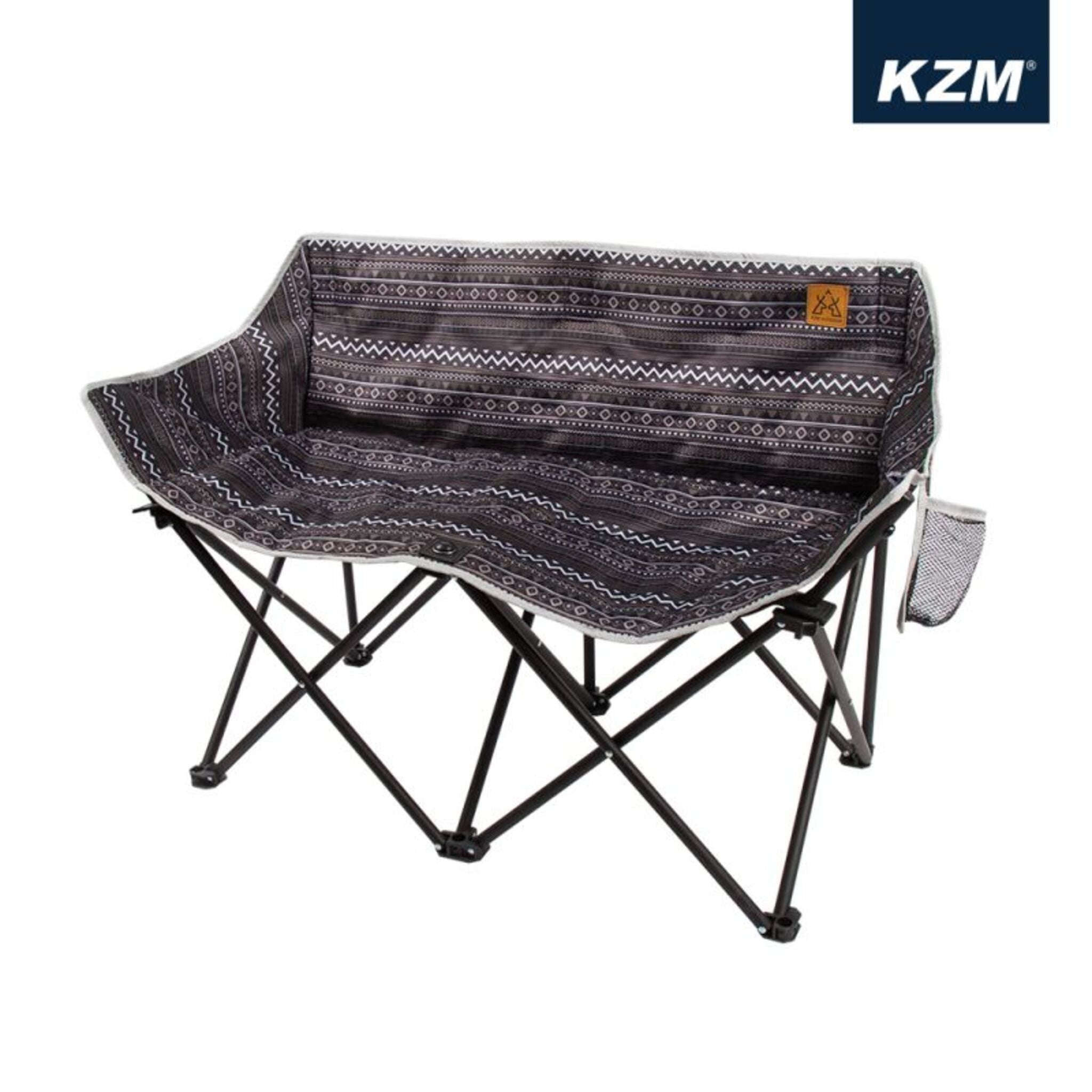 KZM 彩繪民族風月亮雙人折疊椅 K9T3C007