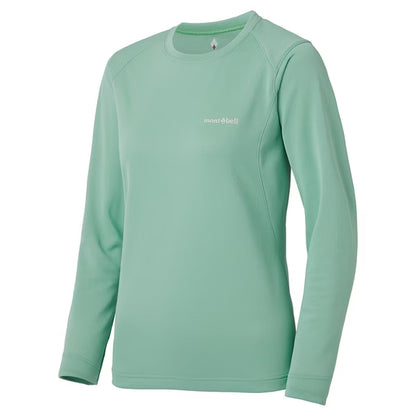 montbell WICKRON ZEO L/S 女款 長袖 排汗衣 淺藍 1104939