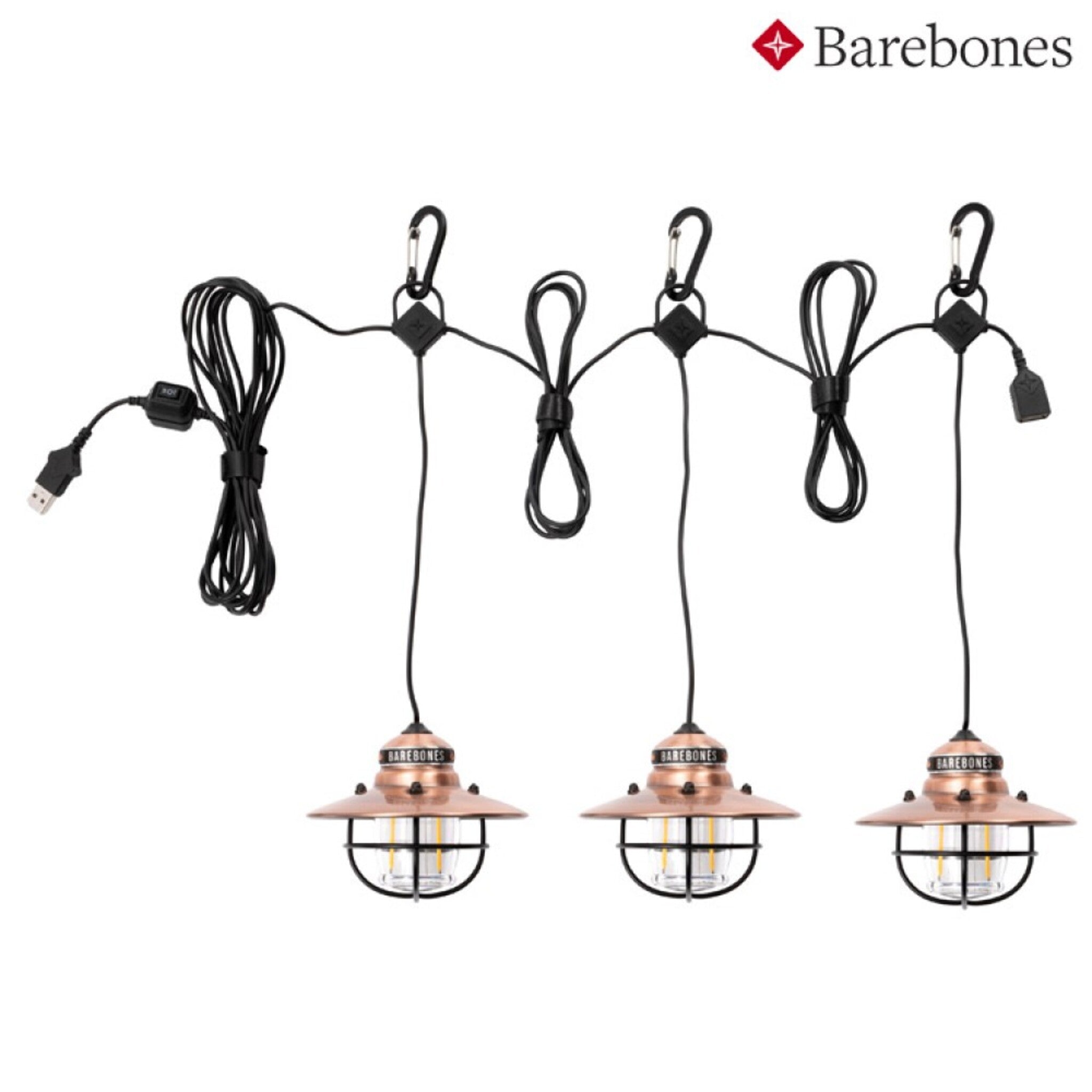 Barebones Edison String Lights 串連垂吊營燈 古銅色 LIV-269