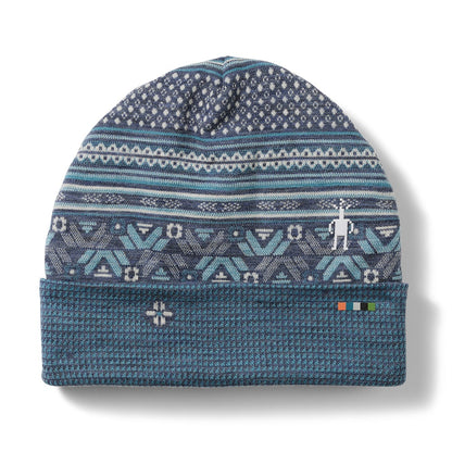 Smartwool Thermal 美麗諾羊毛 反摺毛帽 圖騰暮藍 SW0SW956R34