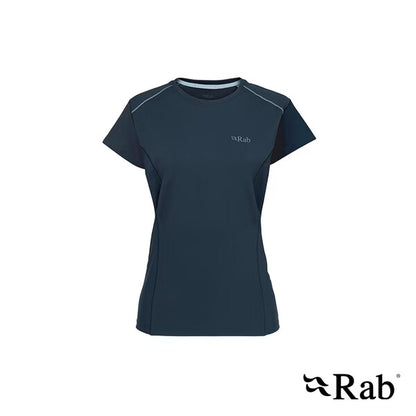 RAB Force Tee 圓領短袖透氣排汗衣 女款 QBL06