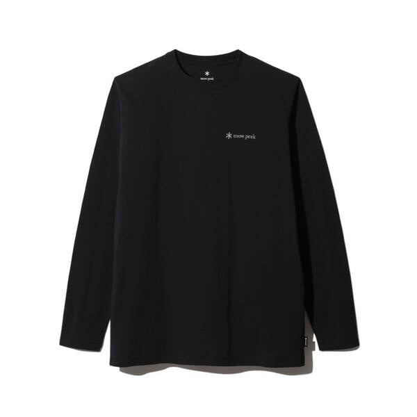【Snow Peak】印花T恤 Solid Stake 黑色 TS-22SU107BK