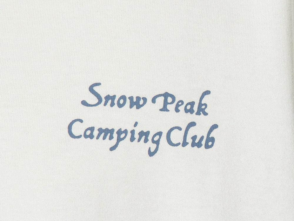 Snow Peak Camping Club T恤 白色 TS-23AU002