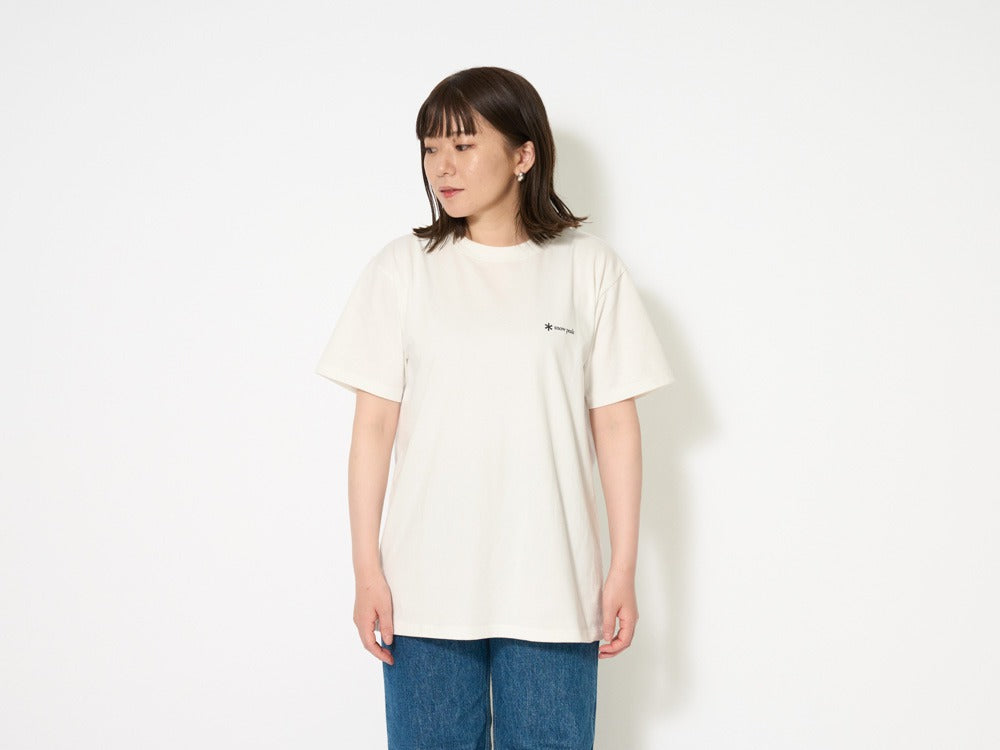 Snow peak SP 雪花 Logo T恤 白色 TS-23SU001