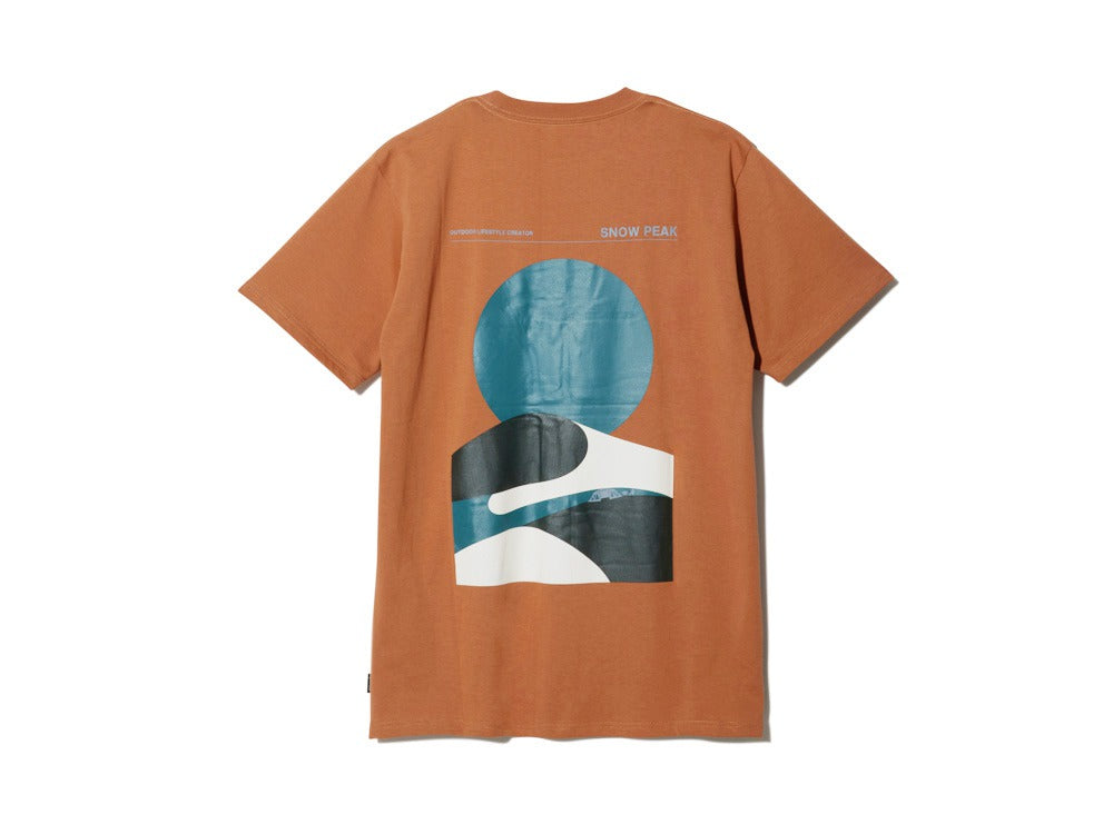 Snow Peak Relaxin Fieldscape 日不落T恤 棕色 TS-23SU002