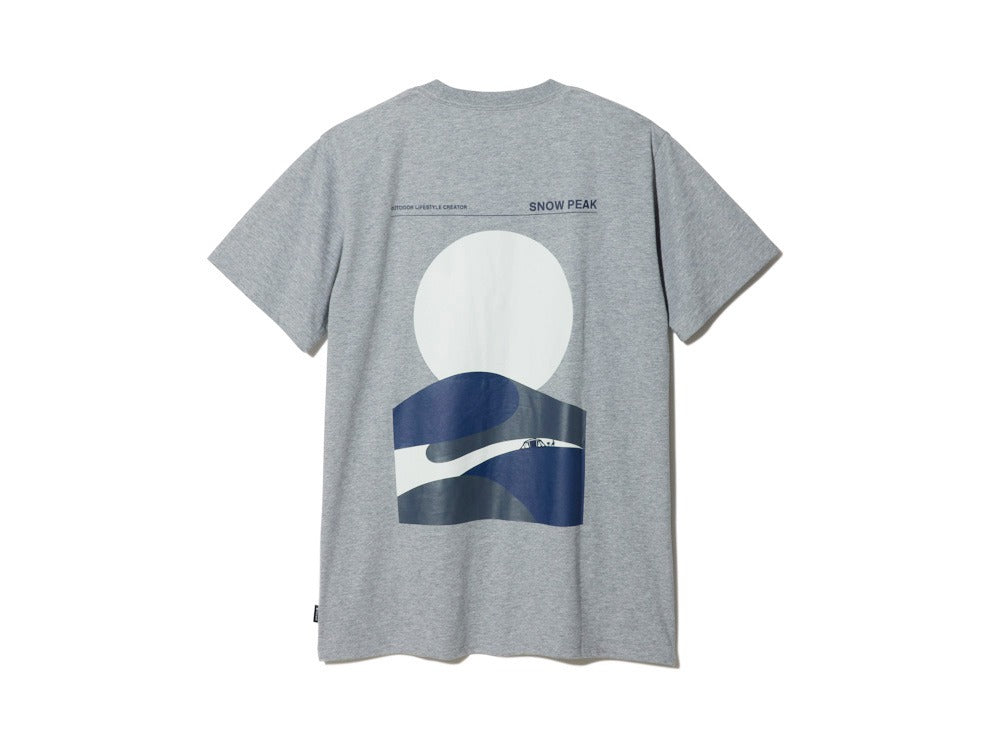Snow Peak Relaxin Fieldscape 日不落T恤 灰色 TS-23SU002