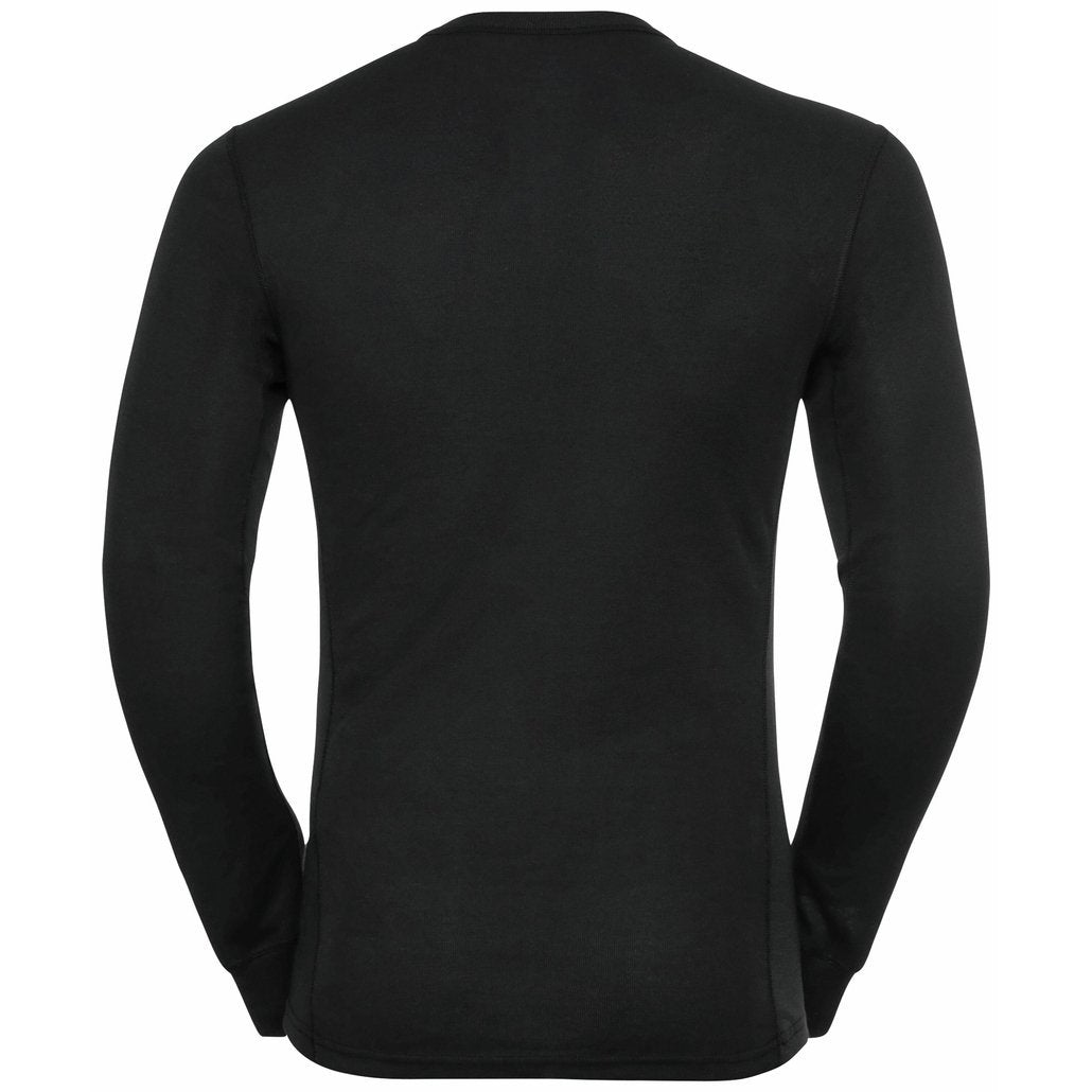 【瑞士 ODLO】保暖型 圓領上衣 男款 黑色 159102 15000