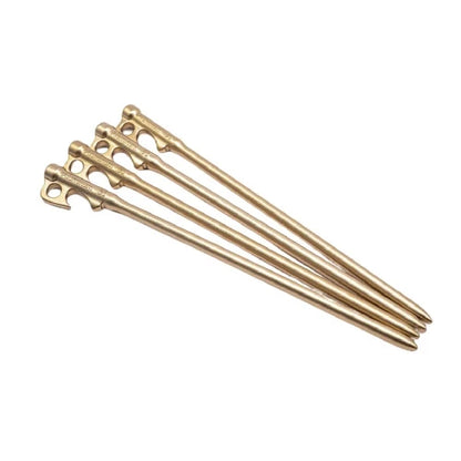 【TKS】 輕量化 鋁製 營釘 天弓 30cm 四入一組 金 4711027020440