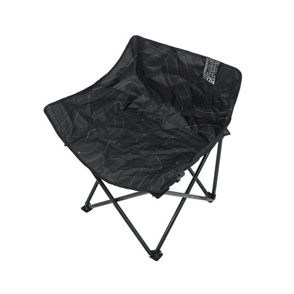 KZM 曲線休閒折疊椅 黑色 K25T1C08