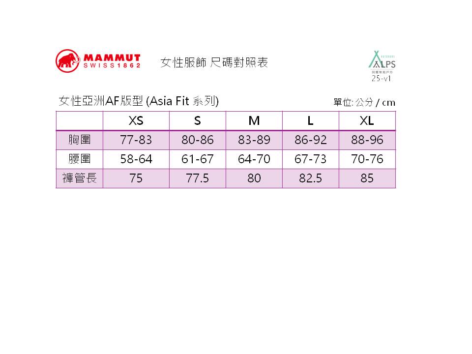 Mammut 長毛象 Mountain Tough AF 女 健行長褲 1022-02060
