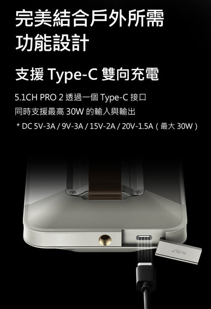 LUMENA PRO2 5.1ch 五面廣角行動LED照明燈/攝影燈 三色溫