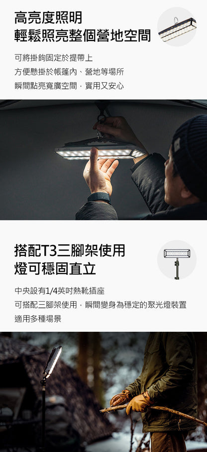 LUMENA PRO2 5.1ch 五面廣角行動LED照明燈/攝影燈 三色溫