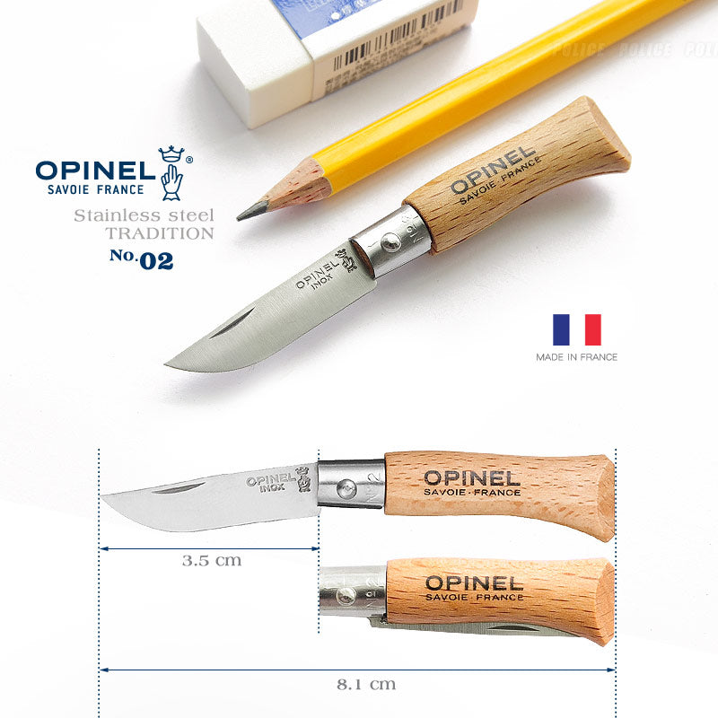 OPINEL Stainless 法國經典 櫸木柄不鏽鋼折刀