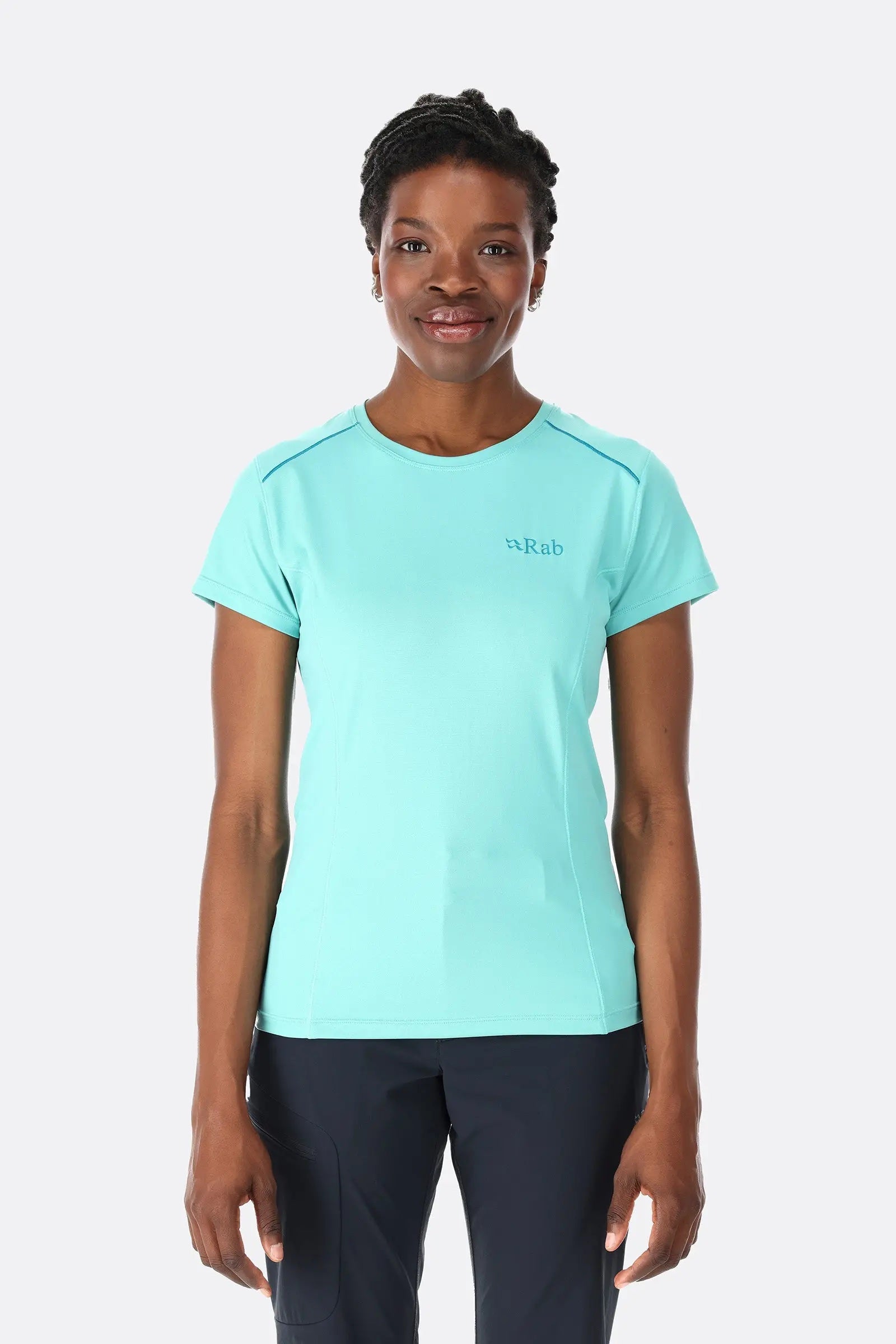 RAB Force Tee 圓領短袖透氣排汗衣 女款 QBL06