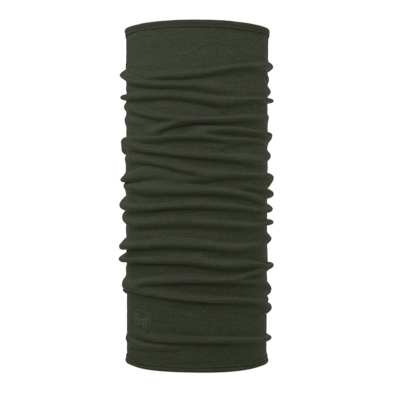 【BUFF】保暖織色 250gsm 美麗諾羊毛頭巾 橄欖綠 113023 843
